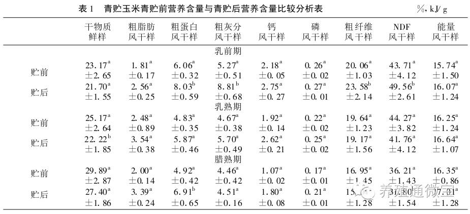 全株玉米饲料发酵技术营养分析